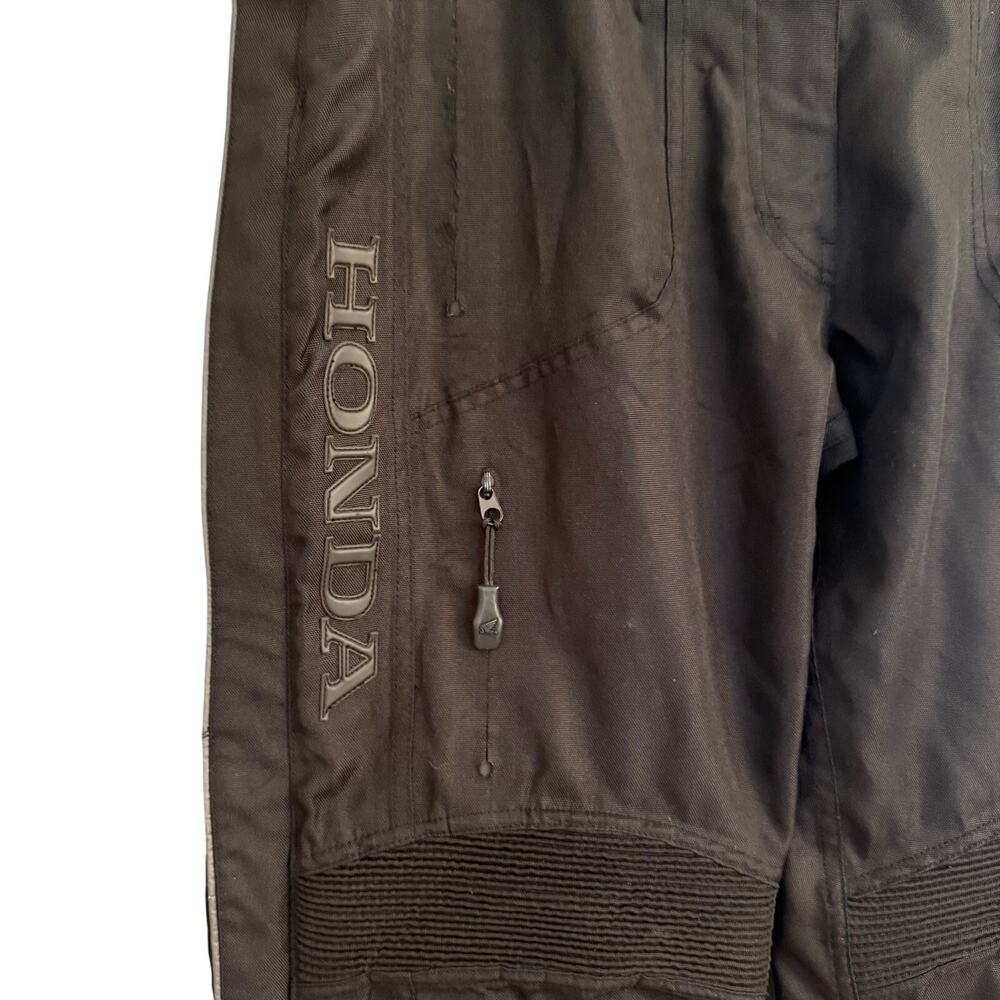 Honda Motorcycle Pants Womens XL Armored Riding Gear Black 31” Inseam Reflective - Picture 3 of 7